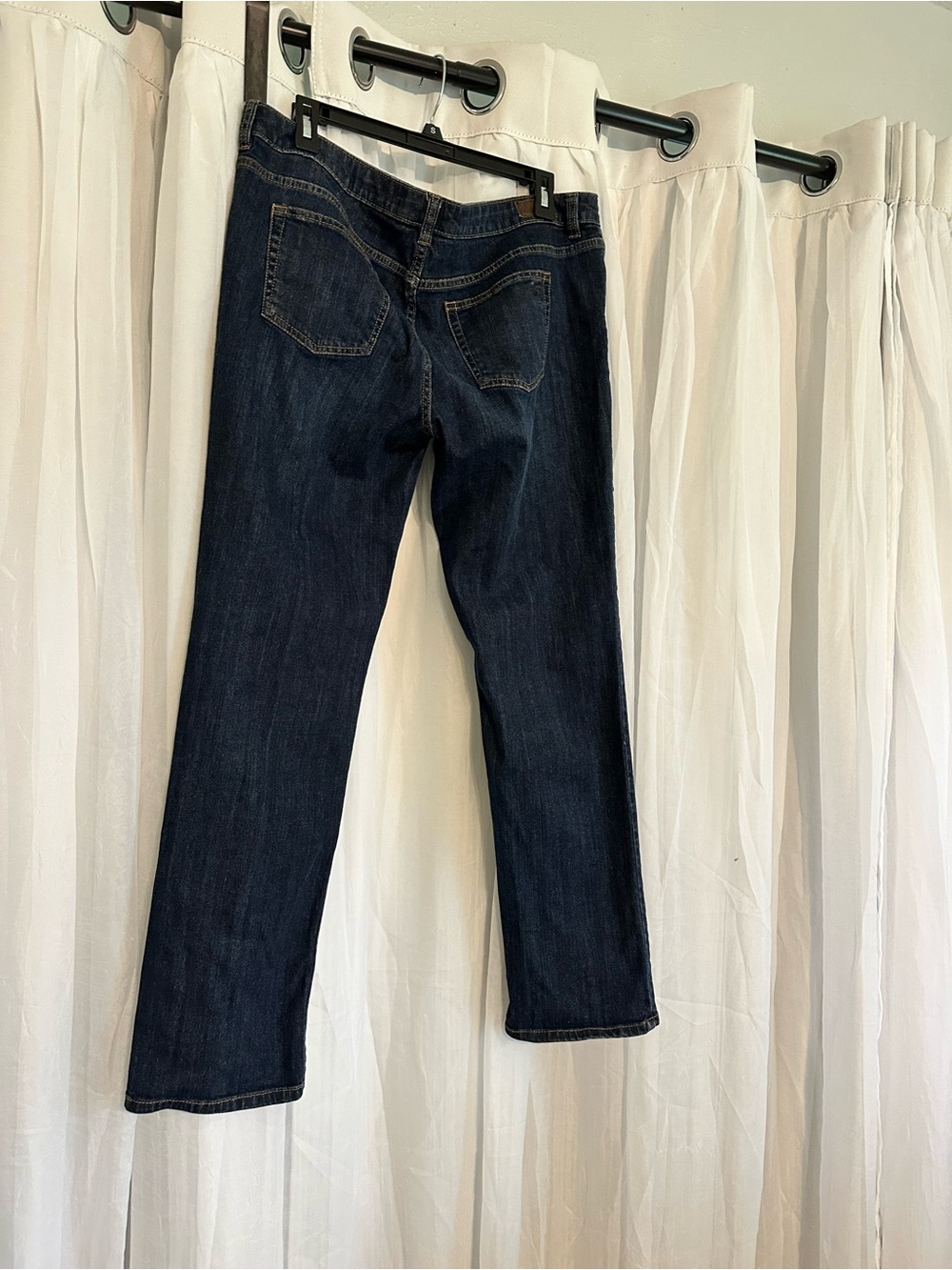Liz Claiborne Dark Wash Straight Leg Jeans - Picture 4 of 7